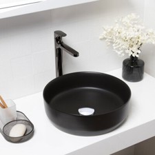 Black Bathroom Ceramic Basin Counter Top Hand Wash Bowl Vanity Sink Hotel Toilet