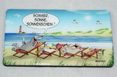 Hösti Magnet Sommer Kühlschrankmagnet 8x5 cm