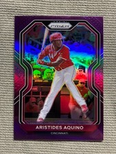 Aristides Aquino 2021 Panini Prizm - Tier III Purple Prizm #208