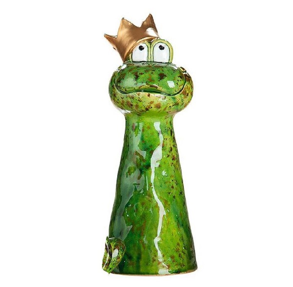 SüßEr Zaunhocker FroschköNig, Zaunfigur Aus Keramik, Gartendeko, Landhausstil-image