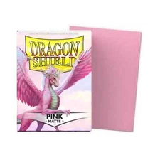 Dragon Shield Matte Pink Sleeves 100ct - Standard Size - MTG Pokémon TCG
