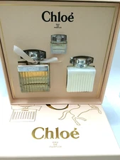 CHLOE PERFUME for WOMEN 3PC GIFT SET 2.5 oz EDP Spray +3.4oz BL+ Miniature