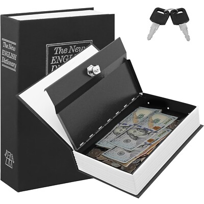 Diversion Book Safe, Safe Secret Metal Lock Box, Coffre-Fort de