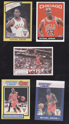 Starting Lineup Chicago Bull 5s Lot Of REPRINTS Career Stats