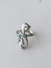 Vintage silver tone gemstone ring size 5.75