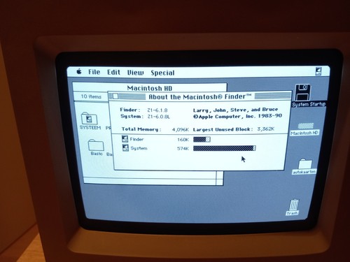 Macintosh system 6.0.8L (copies) 2 High density diskettes (1.44 M) - Photo 2/4