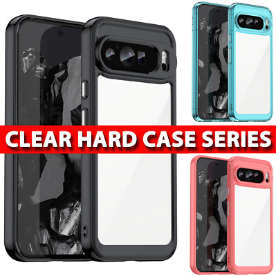 Clear Case für Google Pixel 9, 9 Pro, XL Stoßfest Ultra Slim Hart Handyhülle