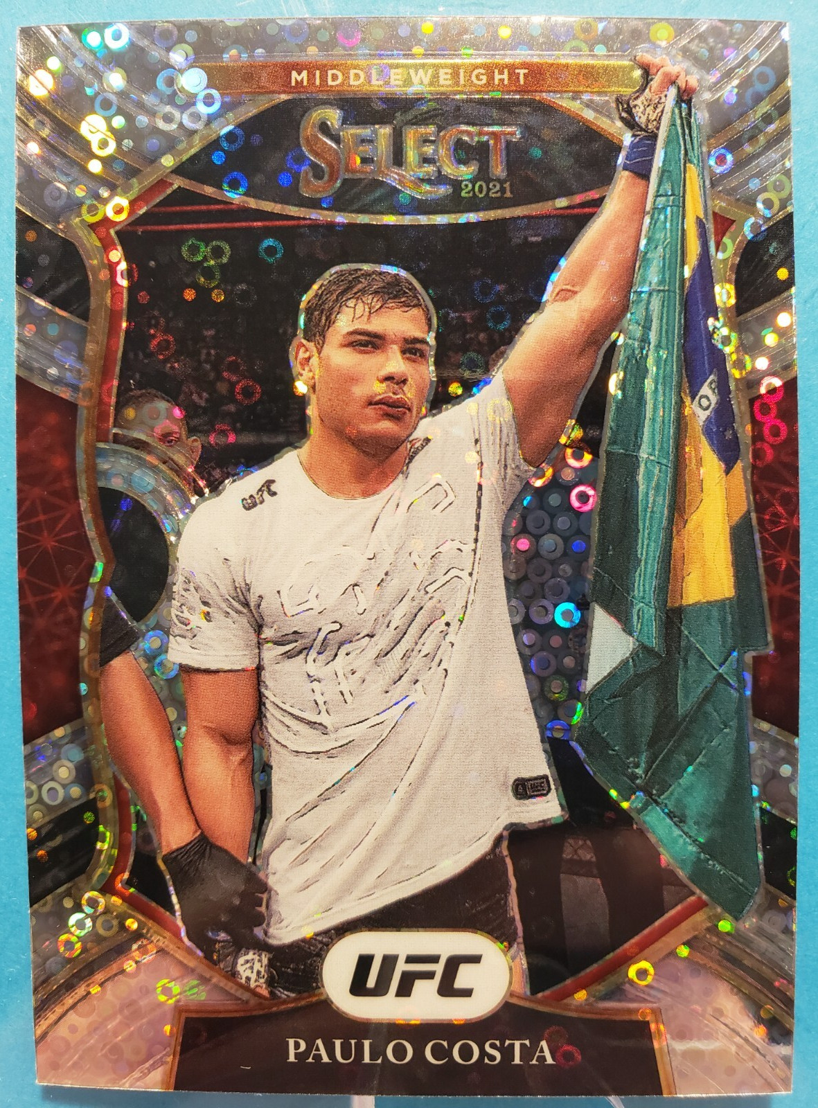 2021 PANINI SELECT CONCOURSE UFC #69 PAULO COSTA - DISCO PRIZM