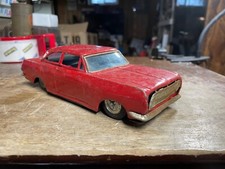 NK Toys VINTAGE TIN car FRICTION 1960'S OPEL REKORD Korea 8"