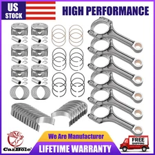 3.3L Engine Connecting Rod/ Main Rod Bearings/ Piston & Ring Set For Kia Hyundai
