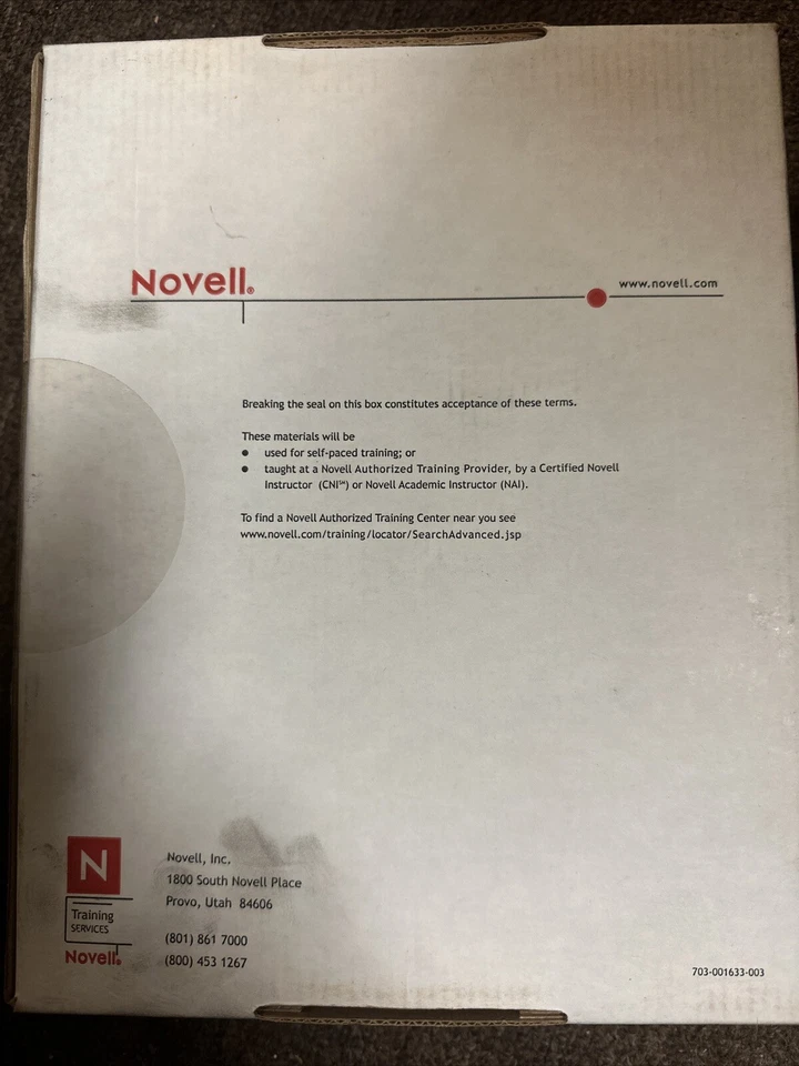 Novell Authorized Courseware- Training Services - Image 3 of 3