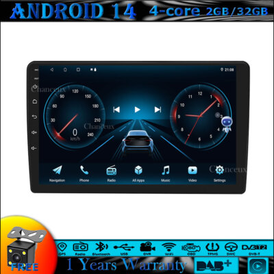 10'' Android 14 Head Unit Radio GPS Navi Carplay für Chevrolet Avalanche Silverado