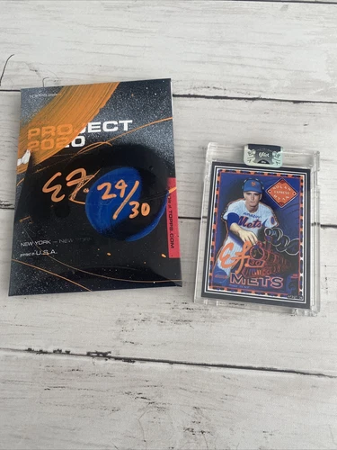 Topps Project 2020 #52 - Nolan Ryan - EFDOT Auto Orange 24/30 - ARTIST AUTO