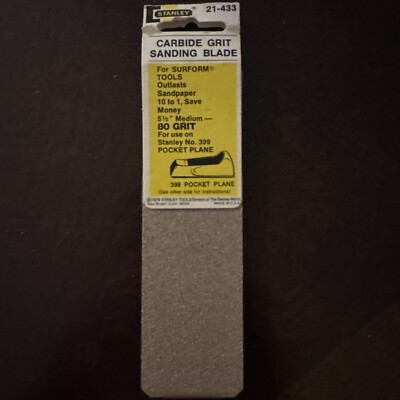 Stanley Carbide Grit Sanding Blade 21-433 5.5'' 80 grit