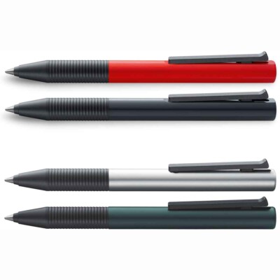 LAMY Tintenroller tipo Al / K Alu Kunststoff silber schwarz rot | Ersatzmine