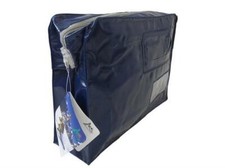 BORSA POCHETTE BLU LUNCH BAG PORTA PRANZO BORSA VIAGGIO MARE