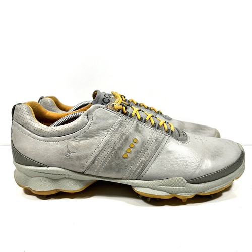 Ecco Biom Natural Motion Yak Leather Gray Golf Shoes Size 46 US 12