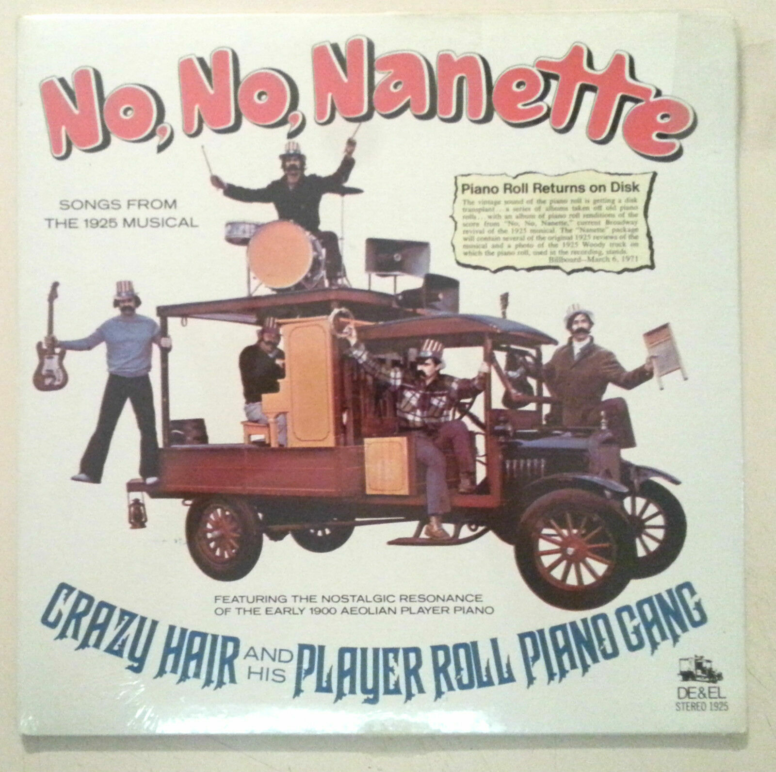 Songs From No, No Nanette (Vinyl LP Sealed Crazy Hair) Factory Sealed- R14