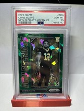 2022 Prizm Chris Olave New Recruits- Cracked Green Ice PSA 10 Rookie🏈🏈