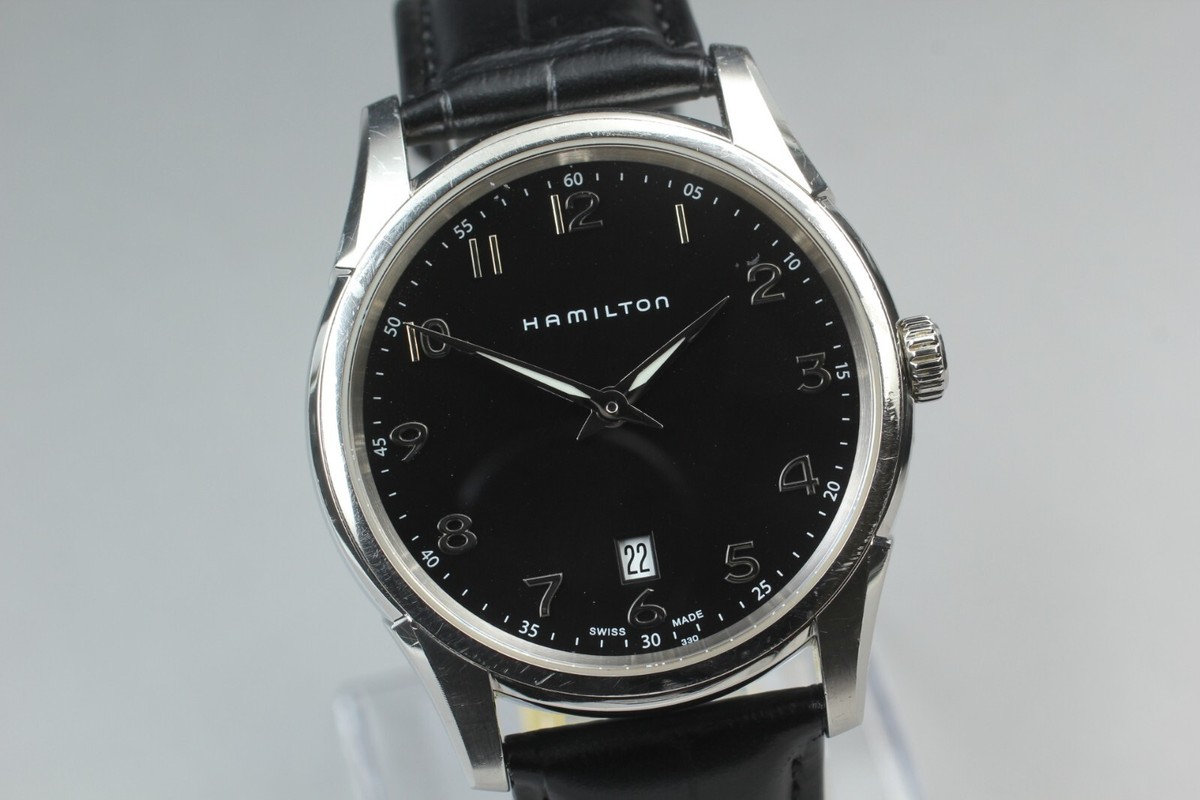 N/Batt & Belt【EXC+5】HAMILTON Jazzmaster H385110 Date