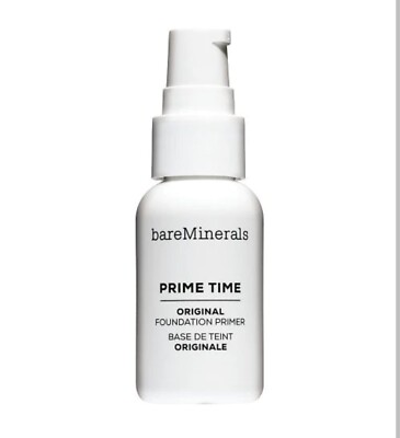BareMinerals Original Prime Time Foundation Primer ~ Full Size ~ Pump  ~ New 