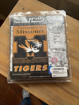 University of Missouri Tigers NCAA Team 28''x40'' Two-Sided Banner Flag BSI #96043