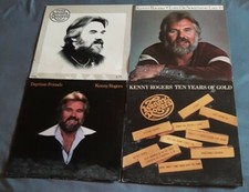 Lot of 4 Kenny Rogers LP Daytime Friends, Love or Something Like It, self titled