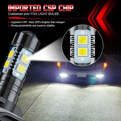Combo 6000K LED Headlight Fog Light Bulbs Kit For Oldsmobile Alero 1999-2004 - Picture 14 of 17