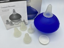Tupperware Gourmet Decorator with Tips Frosting Icing Cake Cupcake Instructions
