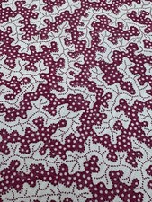 Brand New Sanderson Fabric Remnant. Truffle In Damson. Width 138cm Length 78cms