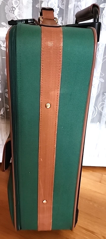 Maleta de viaje vintage de los años 80 Polo Ralph Lauren verde con ruedas Foto 3 de 4