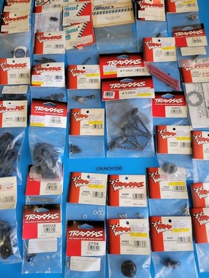 Traxxas Parts Lot (37) Pc Jato Revo Slash Rustler Blue Eagle 5352 Vintage RC