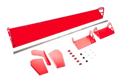 DOMINATOR RACE PRODUCTS Plastic Spoiler 8x72in LM Red- 920-RD