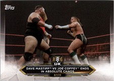 2020 Topps WWE NXT #14 Dave Mastiff vs Joe Coffey Ends in Absolute Chaos - WWE