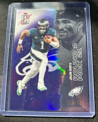 2025 Topps Signature Class Football - Jalen Hurts /100 PURPLE - EAGLES QB