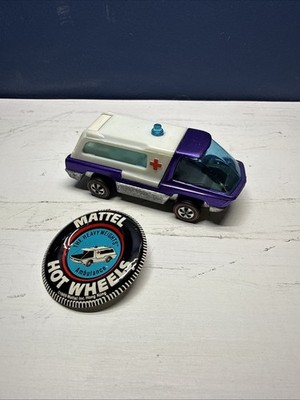 Hot Wheels Redlines, The Heavyweights, AMBULANCE, Purple , Hong Kong Great Shape