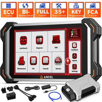 ANCEL DS600BT OBD2 Diagnosegerät ALLE System 34 Reset ECU-Coding OBD Scanner