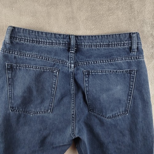 YoungLa Jeans Mens Mens 32Rx28 Blue Model 609 Baggy Straight Dark Wash Denim - 第 6/12 張圖片