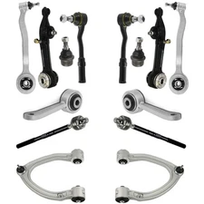 14X Front Control Arm Ball Joint Tie Rod Sway Bar Link for Mercedes S W220 S350