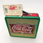 Vintage Unused Coca Cola lunchbox TIN BOX Item #8617 with original Tag