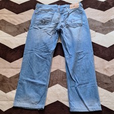 Rocawear Jeans Mens 36x34 Blue Denim Straight Leg Baggy Hip Hop Y2K Streetwear
