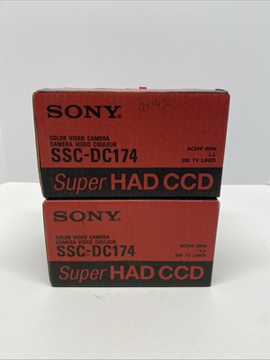 Sony Color Video Camera SSC-DC174/2 AC 24v Super HAD CCD Camera Lot Of 2