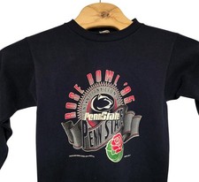 1995 Penn State Rose Bowl Sweatshirt Kids Youth Large Blue Nittany Lions