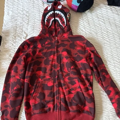 A Bathing Ape Red Hoodies for Men for Sale | Shop Men's Athletic
