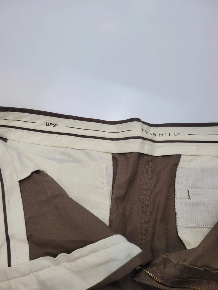 TwinHill UPS Hombres Talla 42 L United Parcel Service Auténtico Uniforme Pantalones Marrón Foto 4 de 4