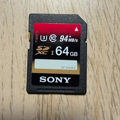 Sony 64GB Class 10 UHS-1/U3 SDXC - Tested