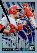 2020 Donruss Optic #OI-10 Joey Votto Optic Illusions Holo