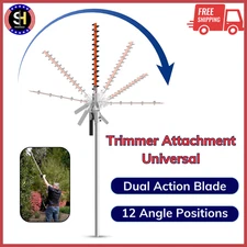 SUNSEEKER 16 Inch Hedge Trimmer Attachment Universal, Dual Action Articulating