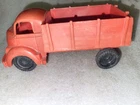 Vintage Marx Freight Terminal Playset Red Truck 6"