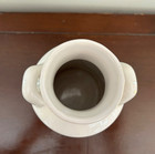 Vintage Ceramic Saltera Milk Jar Jug White Strawberry Design 6" Retro MMC — photo 4